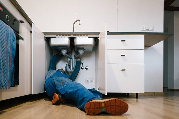 Professional Drain Cleaning technician working in Dighton, MA